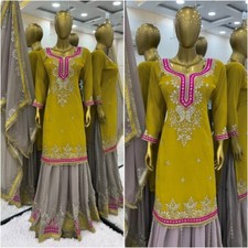 Women Eid Dress Pakistani Salwar Kameez Ready made Suits Wedding Party 3 Piece