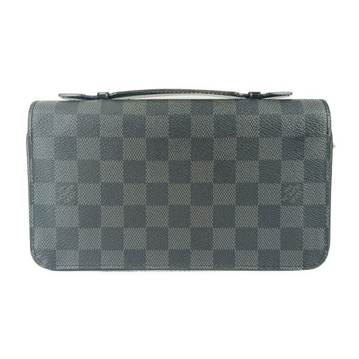 Louis Vuitton long wallet Zippy XL N41503 Black Gray Damier