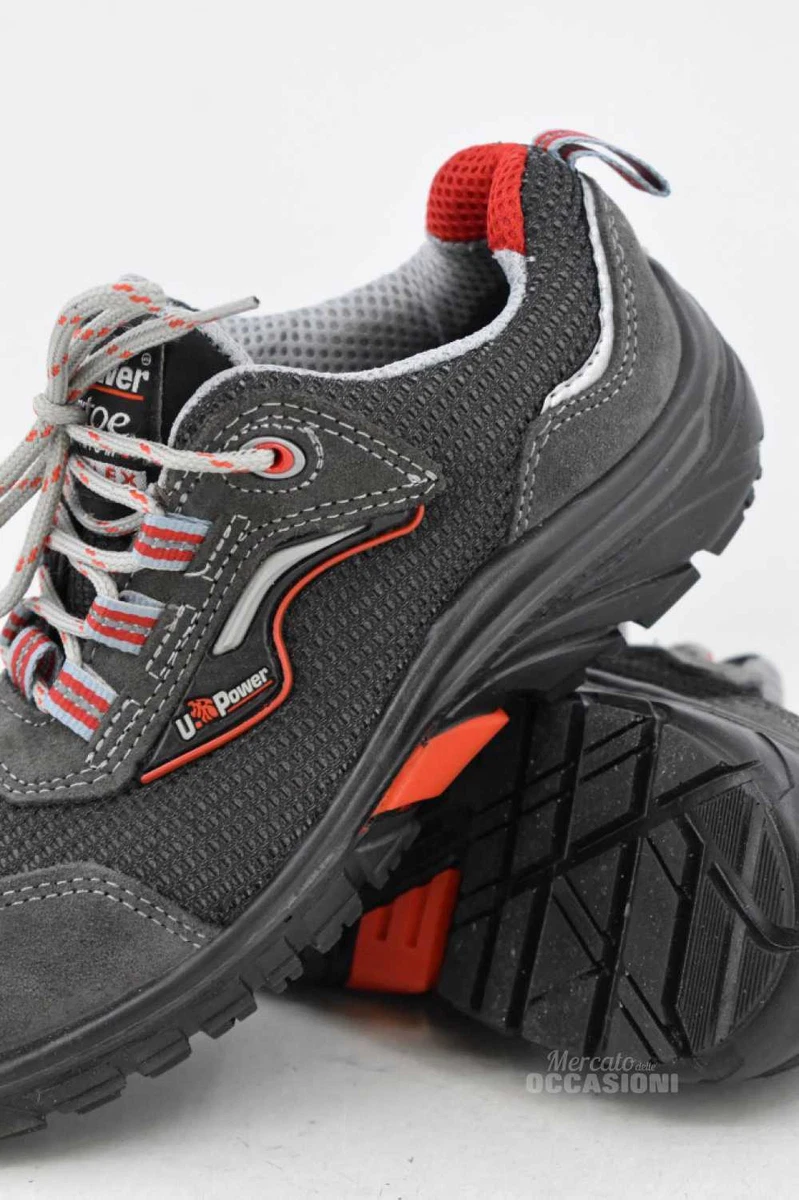 Shoes anti Accident U Power Airtoe Grey Dark Detail Red N 36 eBay