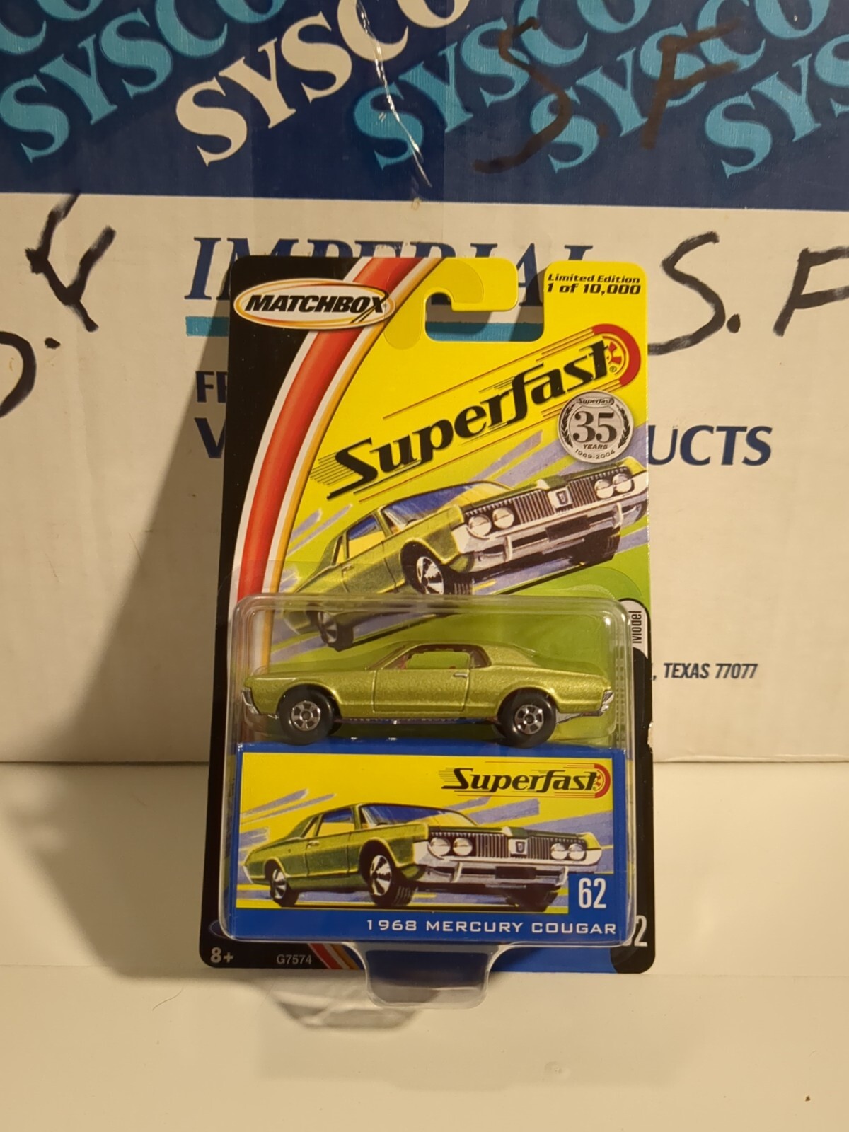 Matchbox Superfast #62 1968 Mercury Cougar, Green, 1:64,