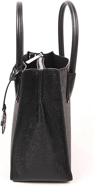 Michael Kors Mercer Leather Signature Black Messenger Bag Black