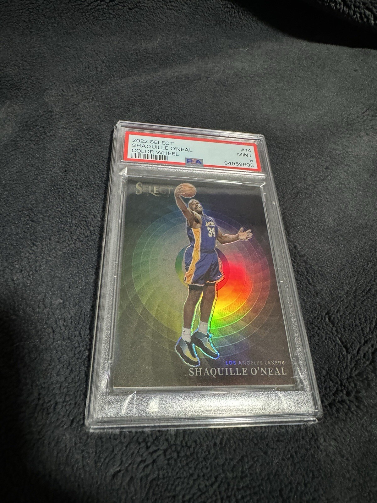 PSA 9 2022 Select Shaquille O’Neal Color Wheel