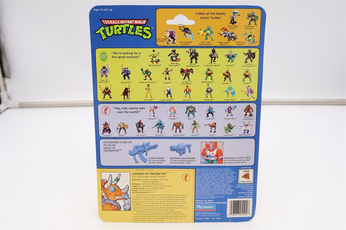 TMNT Triceraton Complete 1990 Teenage Mutant Ninja Turtles