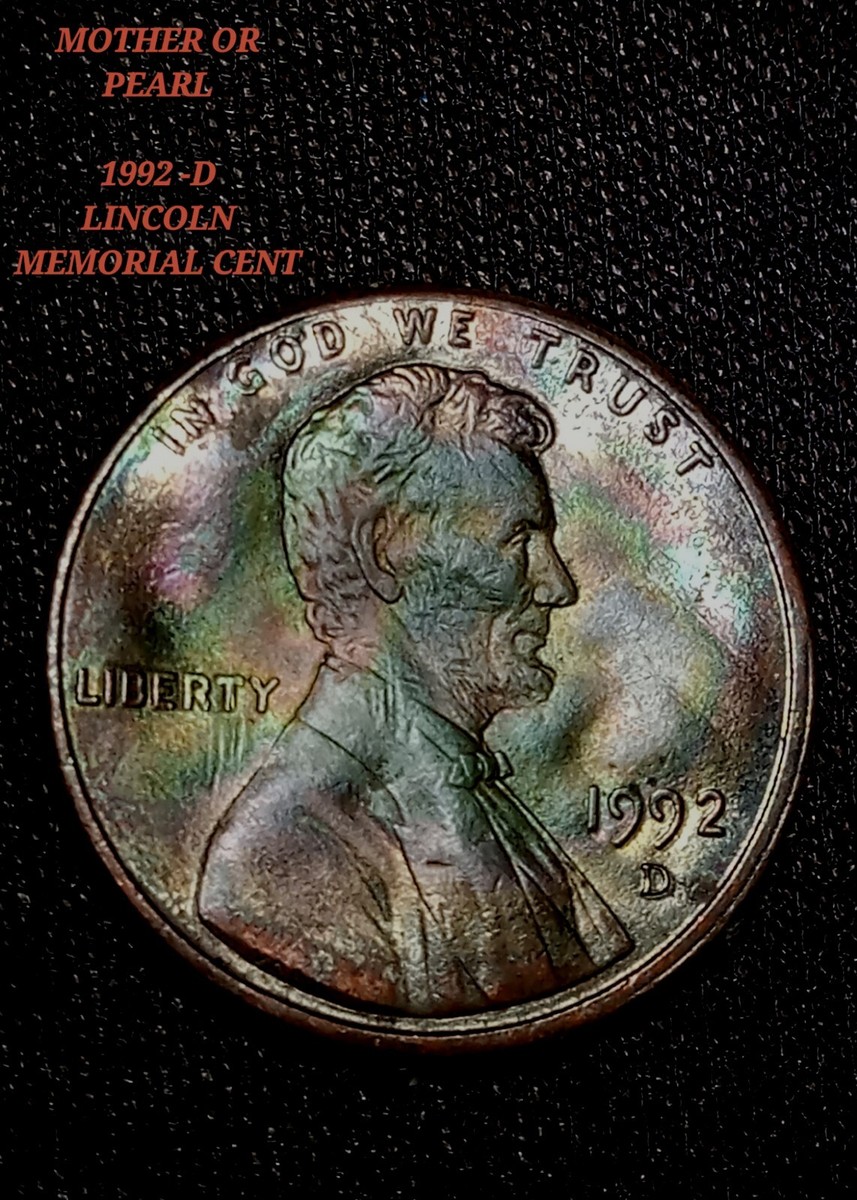 その他 Color of Money [CD] 1992D Lincoln Cent Rainbow Toned Penny Multible Errors | eBay