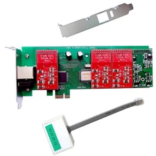 AEX410 Asterisk card,FXO FXS PCIE Board Freepbx Issabel Free PBX Switch Tdm410e