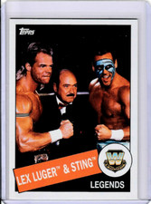 2015 Topps Heritage WWE #43 Legends Lex Luger & Sting
