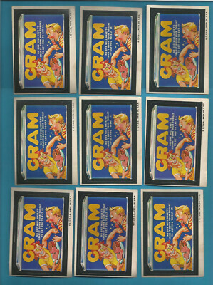 (9) 1974 TOPPS WACKY PACKAGE CRAM STICKER LOT | eBay