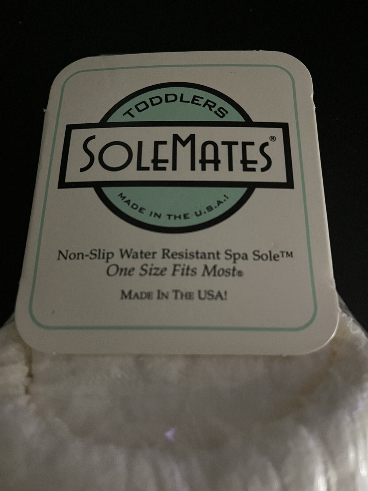 SAOLA SoleMates Vintage Bambini Antiscivolo Spa Sole OSFM Nuovo Mai