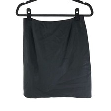 Emporio Armani Pencil Skirt Slit Black Lined US Size 2 