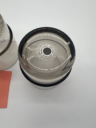 TUPPERWARE Acrylic TUMBLERS (3) NEW preludio Glasses Cups 10 oz Smoke #24 Stack - Picture 16 of 17