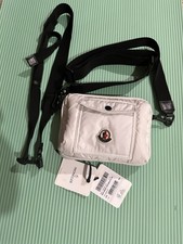 Moncler New Legere White Lightweight Waist Bag Beltbag Fanny Crossbody Bag