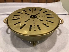 Vintage Incense Burner Charcoal Holder Antique Spiritual Brass Golden Burner 