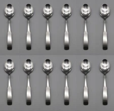 Sysco Stainless BROOKHOLLOW Large Serving Spoons Flatware  - Set of Twelve New