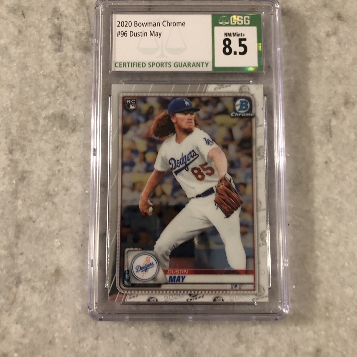 2020 Bowman Chrome - Dustin May #96 Pitching (RC) for sale