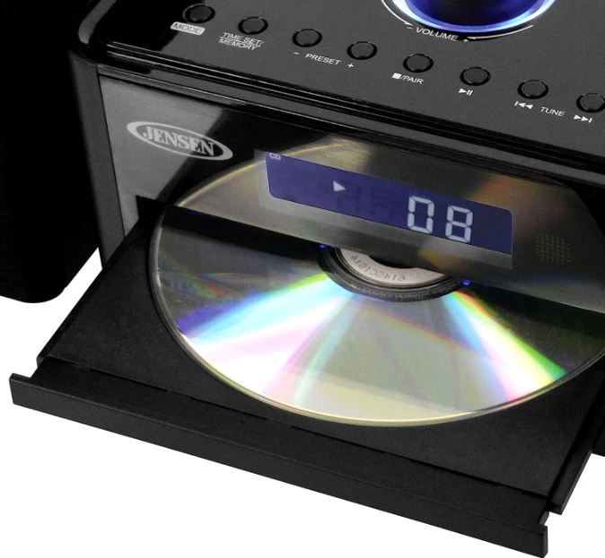 Bookshelf Home Stereo System Bluetooth Cd Player AM FM Radio Stereo Music Black - Image 4 of 4