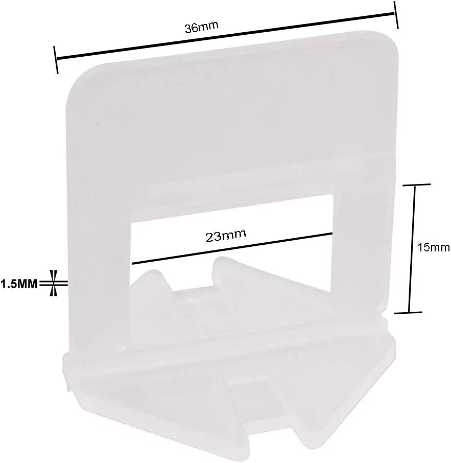 Tile Levelling System Clips 2mm (3/32in) Bag of 100 New sealed - Image 2 of 2