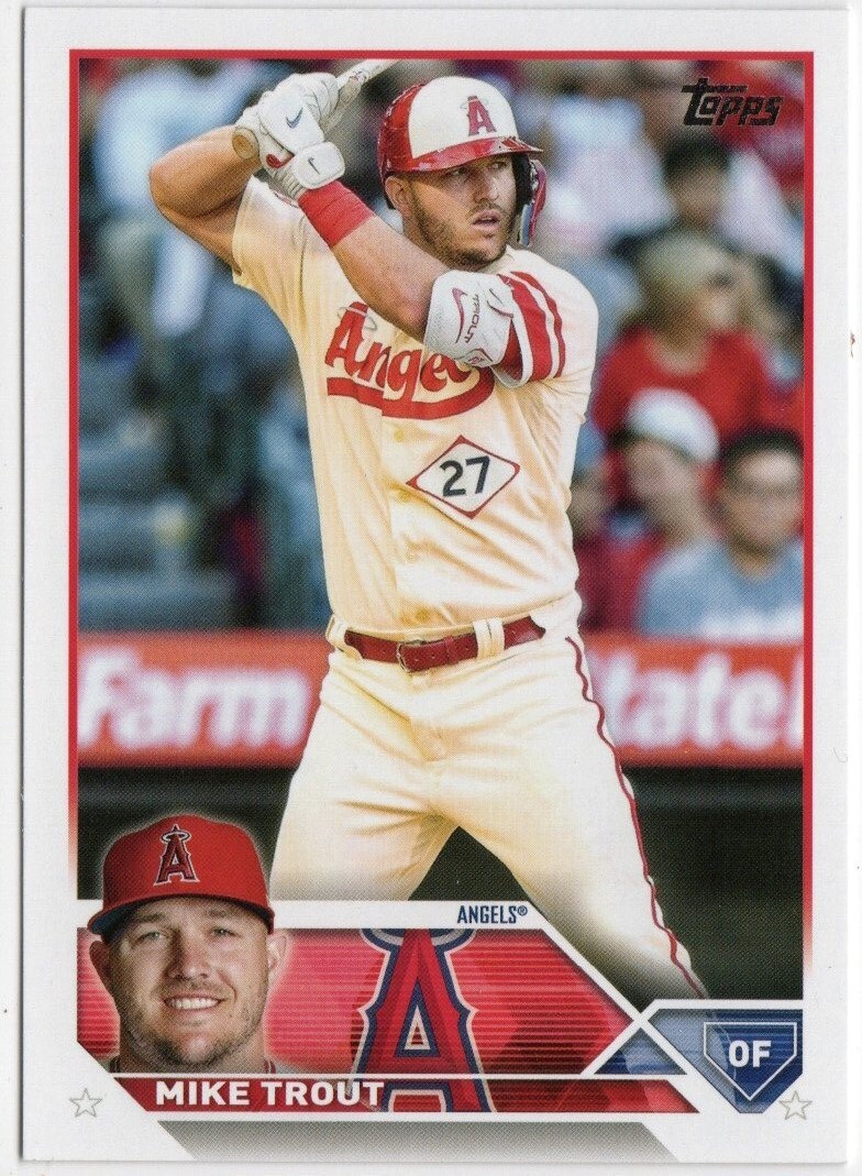 2023 Topps #27 Mike Trout Los Angeles Angels Card