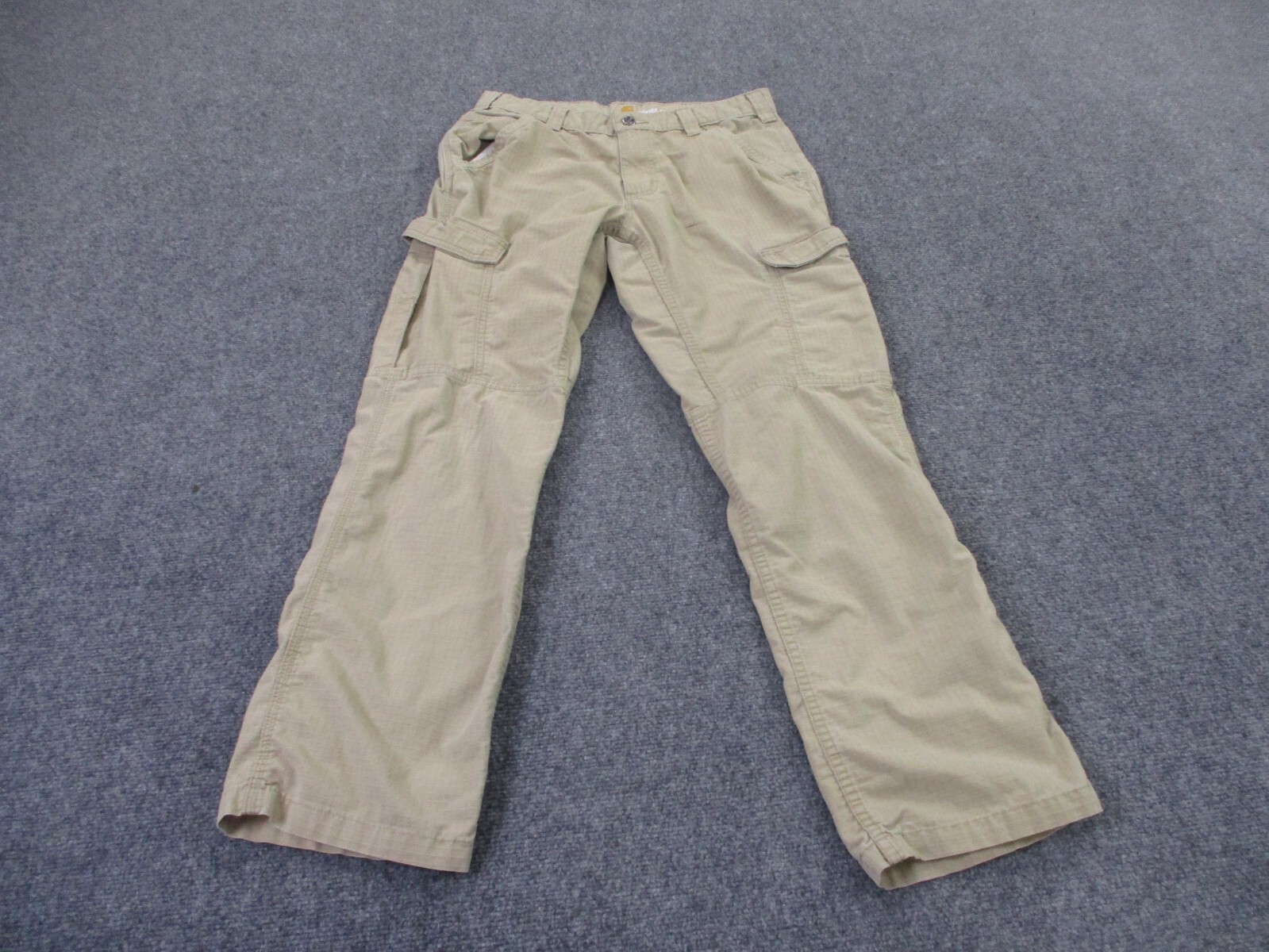Carhartt Pants Men 32 Beige Force Relaxed Cargo Hiking Outdoor Workwear Adult