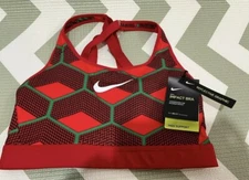 Nike Women's Size medium team Kenya Impact High-Support Non-Padded Bra  #CW1288
