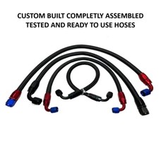 New 6AN 8AN 10AN Stainless Braided CPE Fuel Hose Oil Fuel Gas Line with Fitting