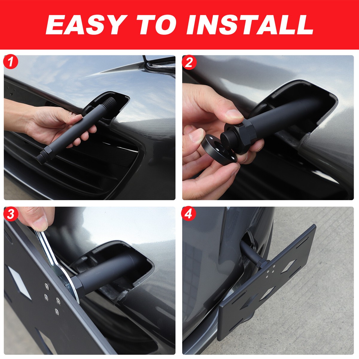 Aluminum For Mazda MX-5 Miata ND 2016-2024 Car Front License Plate