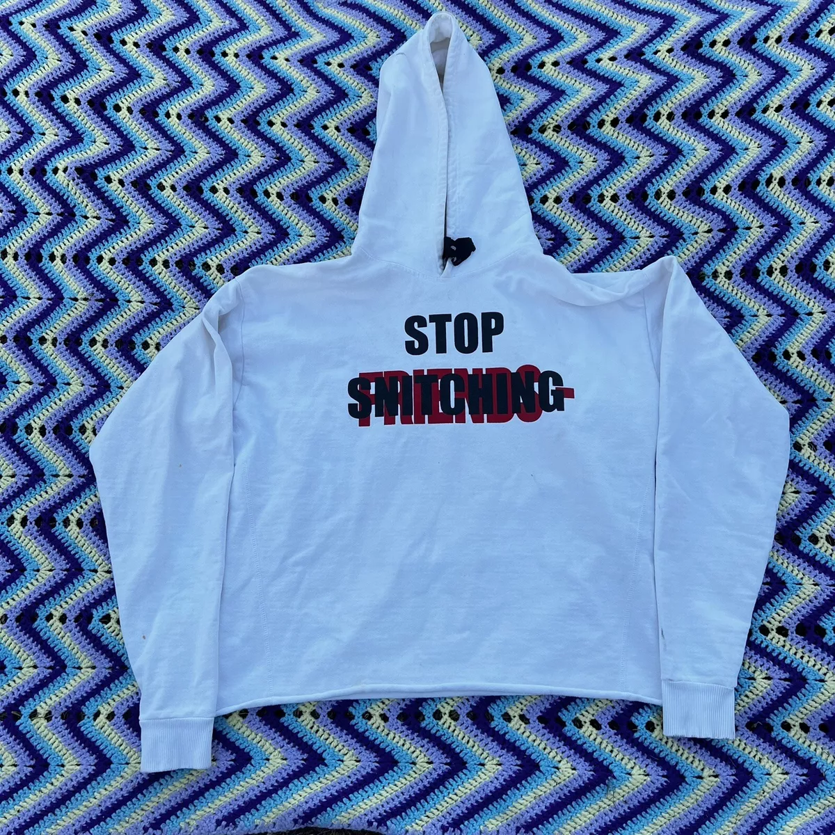 Mens size mm medium VLONE NOCAP STOP SNITCHING HOODIE | eBay