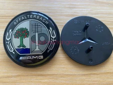 NEW AMG CLK CLS E ML GL FRONT HOOD BADGE BLACK EMBLEM Affalterbach