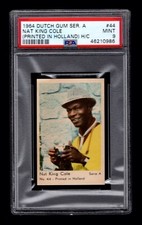 PSA 9 NAT KING COLE 1964 Dutch Gum Series A Card #44 THE HIGHEST EVER GRADED