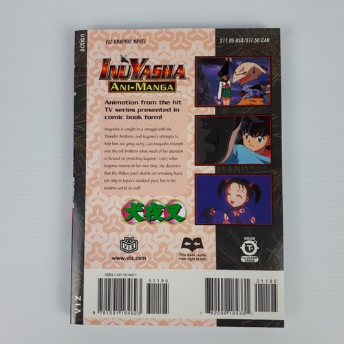 InuYasha Ani-Manga Volume 4 Full Colour Rumiko Takahashi ENG FIRST EDITION RARE - Foto 2 di 8