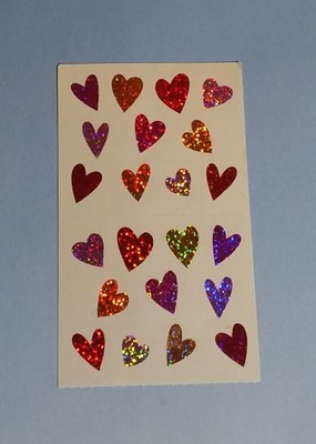 Mrs Grossman's Sticker Herzen Glitzer Prismatic Scrapbooking  