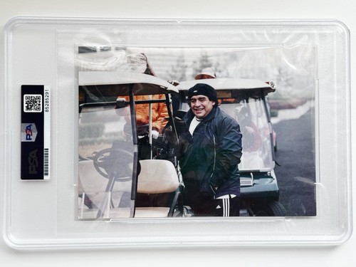 Diego Maradona GOLF Picture Autograph PSA/DNA Authentic Auto RARE FULL NAME AUTO
