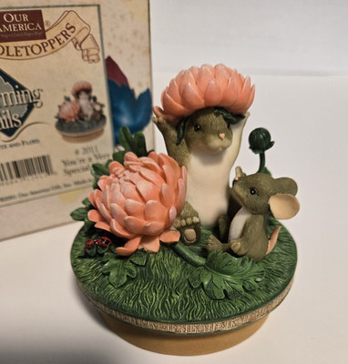 Our America Candle topper Charming Tails You're a Very Special Mum mice mouse