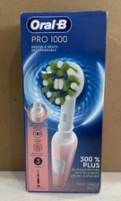 Oral-B Pro 1000 Rechargeable Electric Toothbrush Pink Brand New 