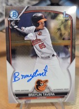 2023 1st Bowman Chrome Braylin Tavera #CPA-BT  Auto  Baltimore Orioles 🔥🔥🐸🐸