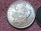 2 X  MORGAN SILVER DOLLAR COINS.  LOT OF 2  1886-P   LOT #  23 — photo 5