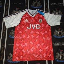 Arsenal London Home Football Shirt Jersey 1990 1992 Retro Replica Adidas Size L