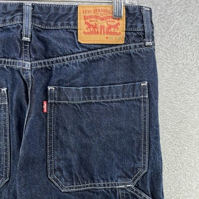 Levi's Mens Carpenter Jeans W32 L30 Denim Blue Straight Leg