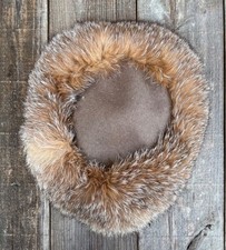 Boutique Kates Canada VINTAGE Medium Pillbox Beret Fur Hat READ Very Stylish