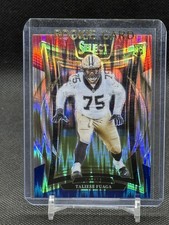 2024 Panini Select #56 Taliese Fuaga Red & Blue Prizm Shock