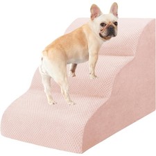 3-Steps Foam Pet Stairs for High Bed Couch Window Pet Puppy Cat Non Slip Ramps