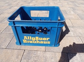 Kempten Allgäuer Brauhaus alte Euro Bierkiste