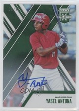 2017 Panini Elite Extra Edition Emerald Auto 3/25 Yasel Antuna #123 Auto 2t9