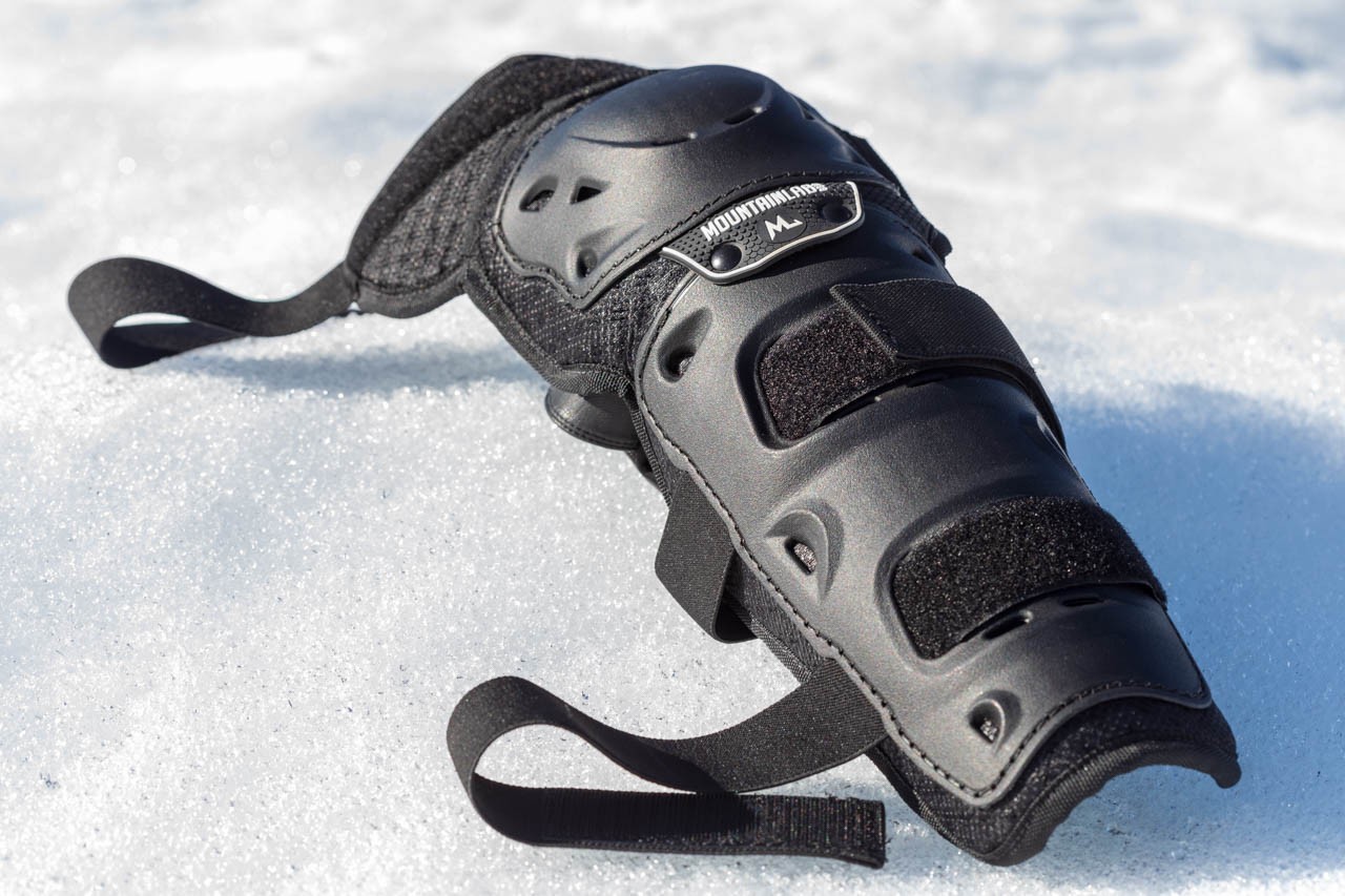 New 2026 Mountain Lab Snowmobile or Snow Biking Knee Pads / Shin Guards, Black
