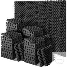60 Pack Acoustic Foam Panels 12 x 12 x 2" Sound Proof Foam Panels for Walls High
