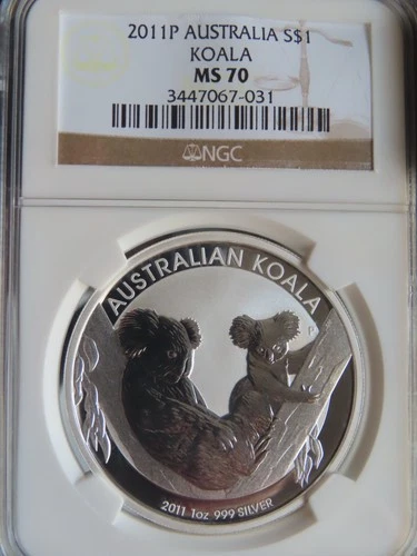 2011 Australia Koala S$1 NGC MS70 silver 1oz
