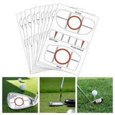 10 Stück Golfschläger Impact Etiketten Trainingshilfe Schwunglehrgerät Golfschwung