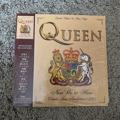 QUEEN - NOW WE`RE HERE - ESTADIO JOSE AMALFITANI 1981 - CLEAR VINYL LIMITED -NEW