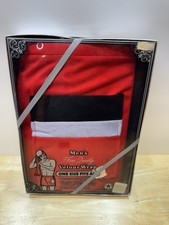 Vintage Velour Towel Wrap Men's Red Pocket One Size NEW NOS OSFM