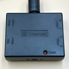 SEGA Dreamcast VGA Box HKT-8100 Video Output Adapter Tested Authentic Japan