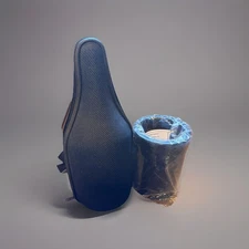 Caddy O Wine Bottle Zip Up Cooler Navy Blue With Strap Never Used